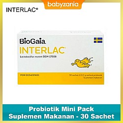 Interlac Probiotik Mini Pack Suplemen Makanan -...